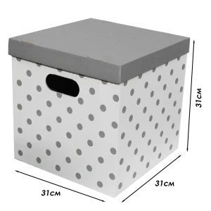 Коробка для хранения АПЕ 311G 31×31×31 см с ручками 89433156