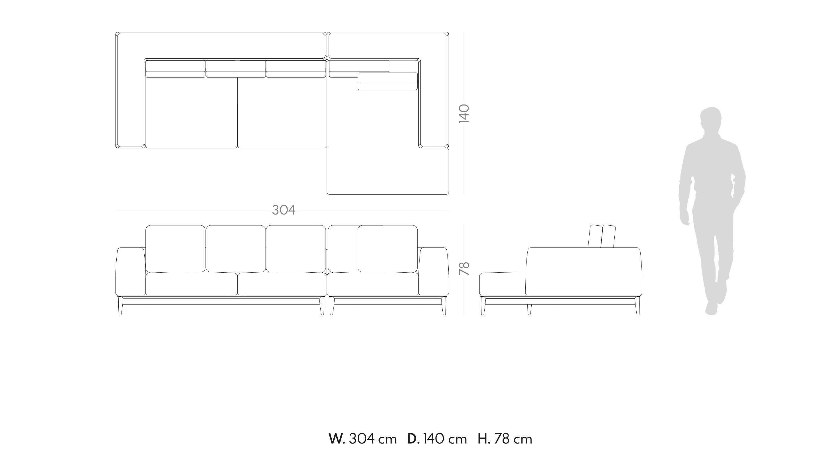 Ткань диван PRADDY Natur ARCH-00096038 - Вид №8