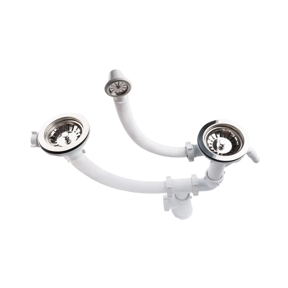 Сифон двойной EQUATION для разноуровневой мойки с подключением техники 85607177 STLM-0064558 - Вид №1