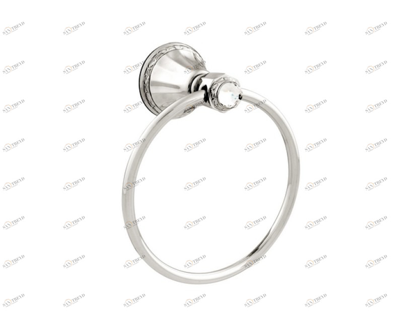 058273.000.50 Кольцо для полотенца диаметром 165 мм с кристаллами сваровски Яркий хром Mestre Adriatica