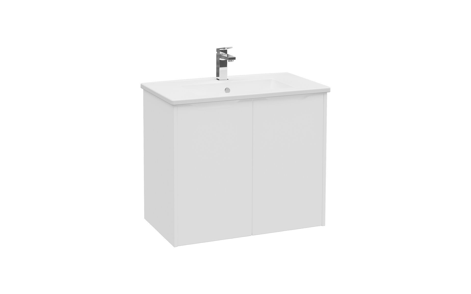 Подвесной шкаф для умывальника со встроенной раковиной VitrA Bathrooms Integra Square ARCH-00027181 - Вид №2