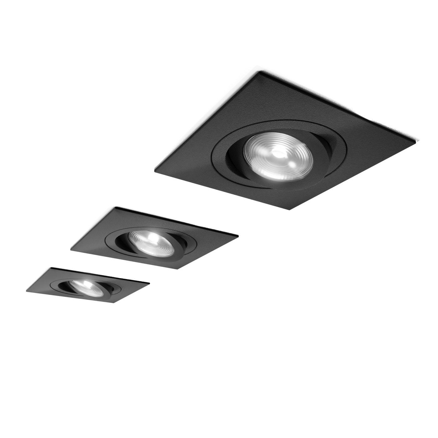 Алюминиевый квадратный поворотный прожектор Amarcords Flat ARCH-00005860 - Вид №3