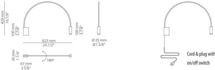 Настенный светильник из алюминия Volta A-3530; a-3531 Santreyd - Вид №6