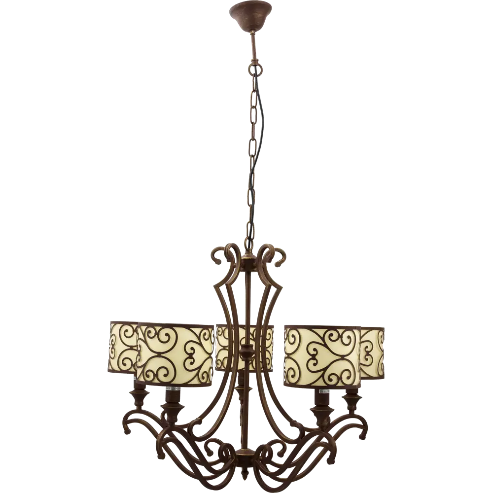 Люстра подвесная Barbara 586/5, 5 ламп, 10 м², цвет коричневый Escada STLM-2066521