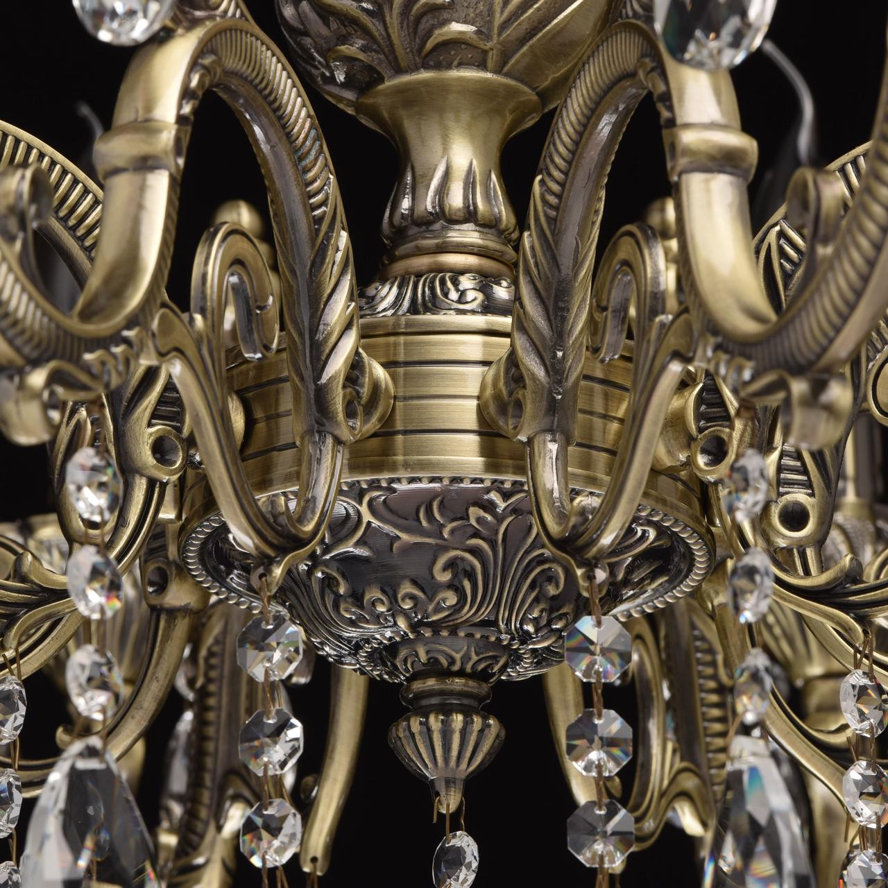 Подвесная люстра MW-Light Тоскана 1 685010110 MW-LIGHT ДИЗАЙНЕРСКИЕ, ТОСКАНА 186206 Бронза  - Вид №2