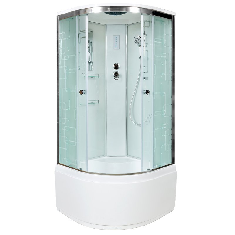 ЕМ2712 R N с гидромассажем (гм.) Душевая кабина DETO Серия ЕМ ЕМ4580 с электрикой (эл.) - Вид №19