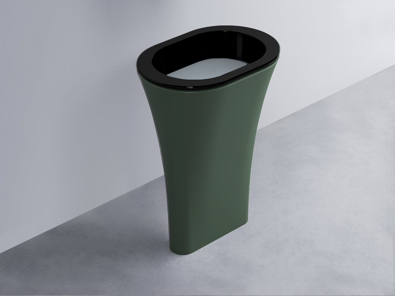 AMLA65-N+AMPILO-BR+AMCOLO-MU Раковина Amedeo Ovale отдельностоящая cielo Enjoy + Amedeo Ceramica Cielo