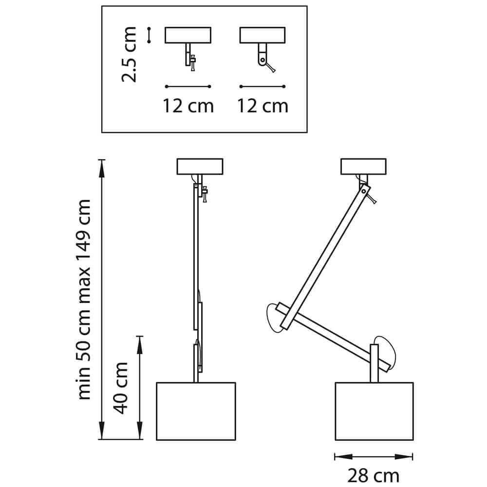 Спот потолочный с абажуром белый Meccano 766019 LIGHTSTAR ДИЗАЙНЕРСКИЕ, MECCANO 00-3891628 Белый  - Вид №2