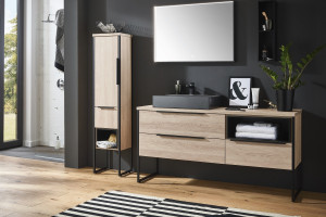 Aspekt1500R(777/177) Комплект мебели Puris Aspekt, 1500 мм, цвет серый космос матовый