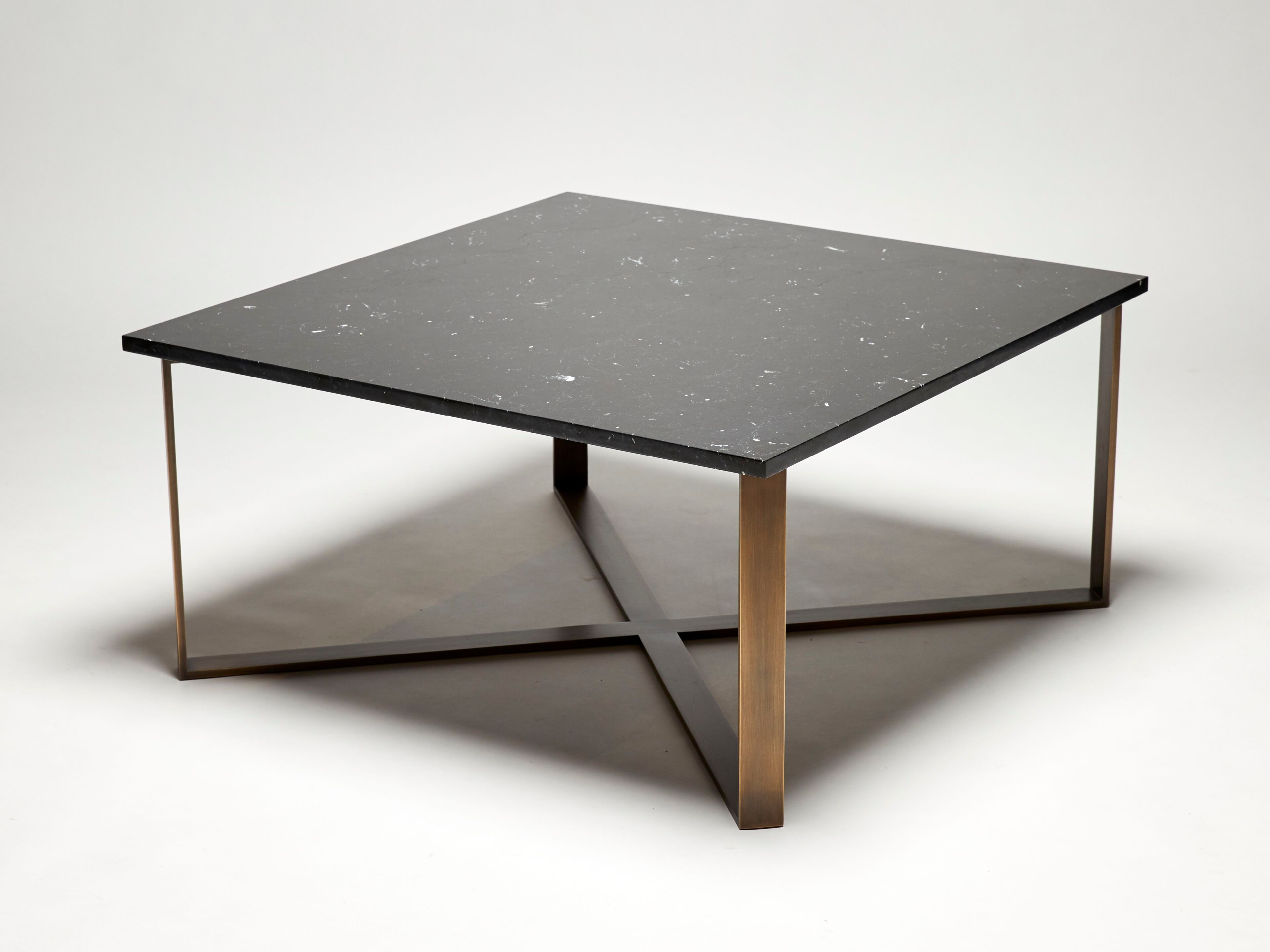 Квадратный столик из черного мрамора Marquina REDA AMALOU DESIGN ARCH-00030092