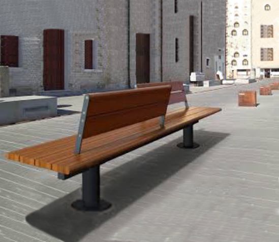 VAL1.01-MS.MD ВАЛЕНСИЯ 1, скамья парковая LAB.Space  - Вид №1