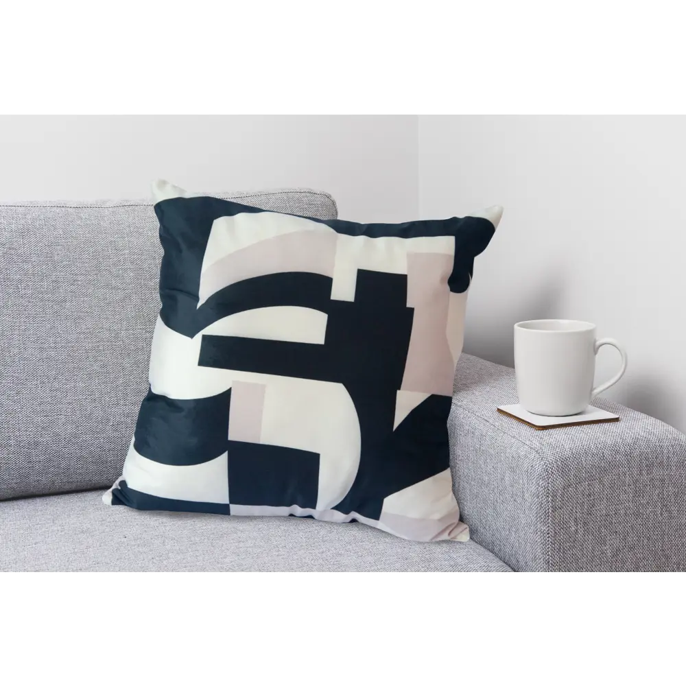 SEASONS Подушка декоративная Абстракция с растительным принтом 45×45 см 88947998 STLM-1024249 - Вид №3