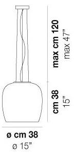 Vetreria Vistosi Подвесной светильник из стекла Implode sun-id-1387999 - Вид №2