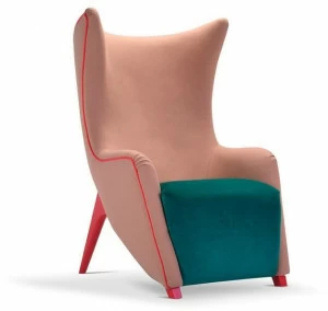 Adrenalina Кресло из ткани с высокой спинкой Gea