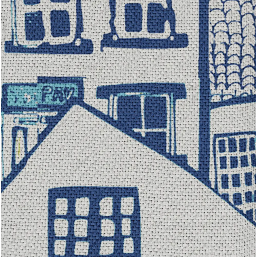 Штора на ленте для кухни «Город» 145x180 см цвет мультиколор LINEN WAY STLM-2121869 - Вид №1