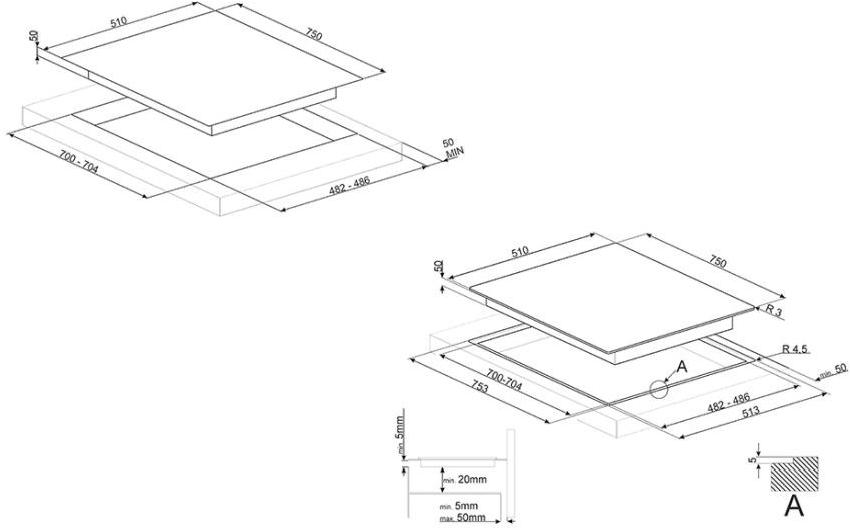 Smeg Газовая плита из нержавеющей стали Dolce stil novo Pxl675l  - Вид №1