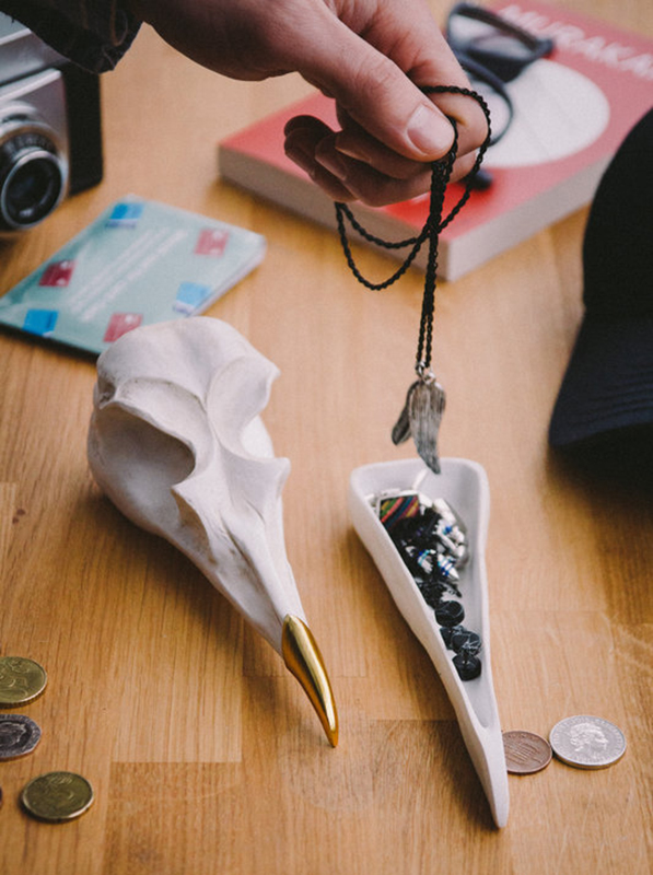 Шкатулка для украшений bird skull (белый) SUCK UK  299292 Белый  - Вид №3