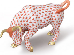 10662423 Herend Фигурка Herend "Бык" 7,5см Фарфор