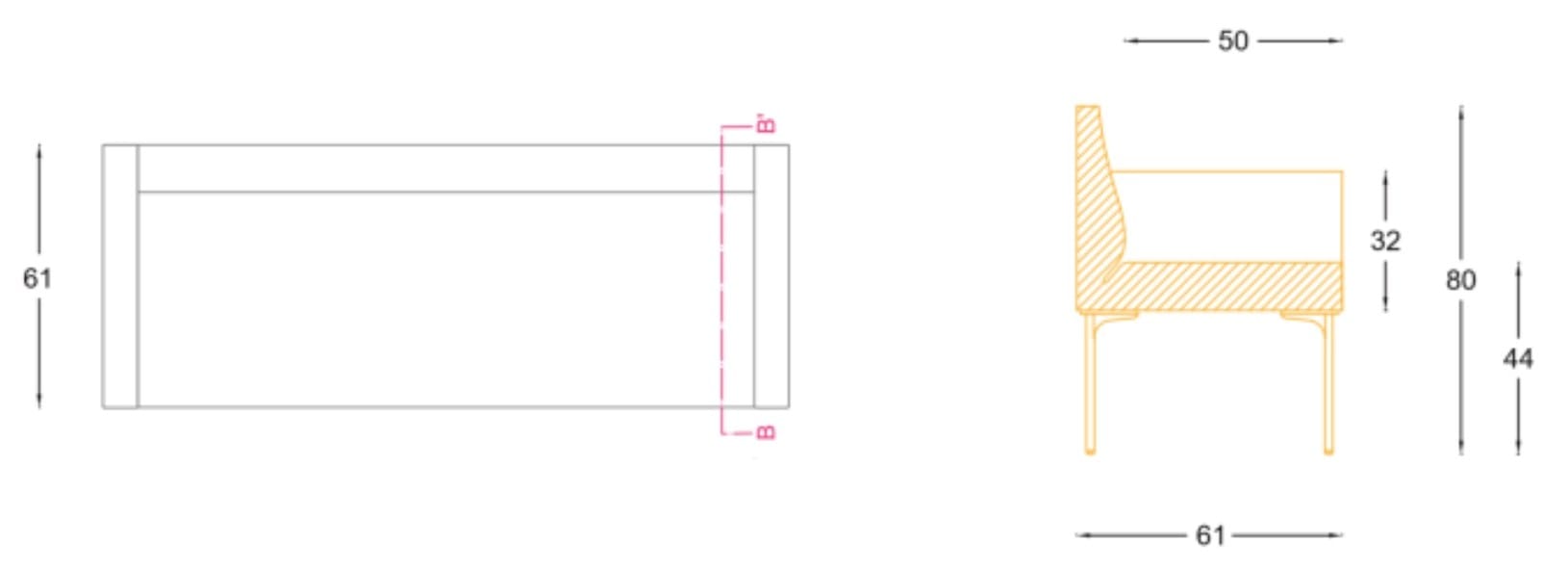 2-местный тканевый диван SITIA Laguna ARCH-00028639 - Вид №12