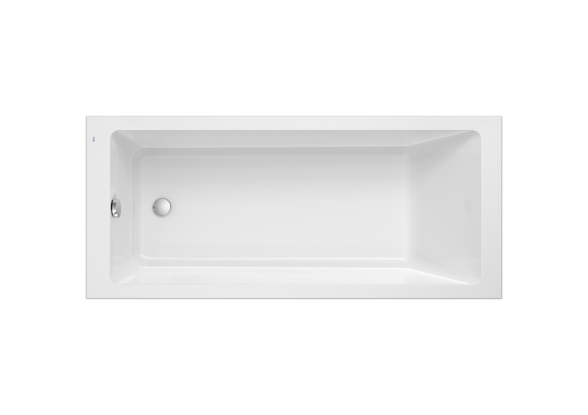A248603001 Прямоугольная акриловая ванна с гидромассажем Total и сливным комплектом ROCA Vythos 