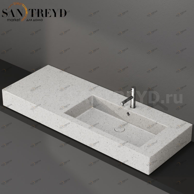 IN136DAGG Накладная раковина на столешницу  прямоугольная Ceramica Globo INCANTHO