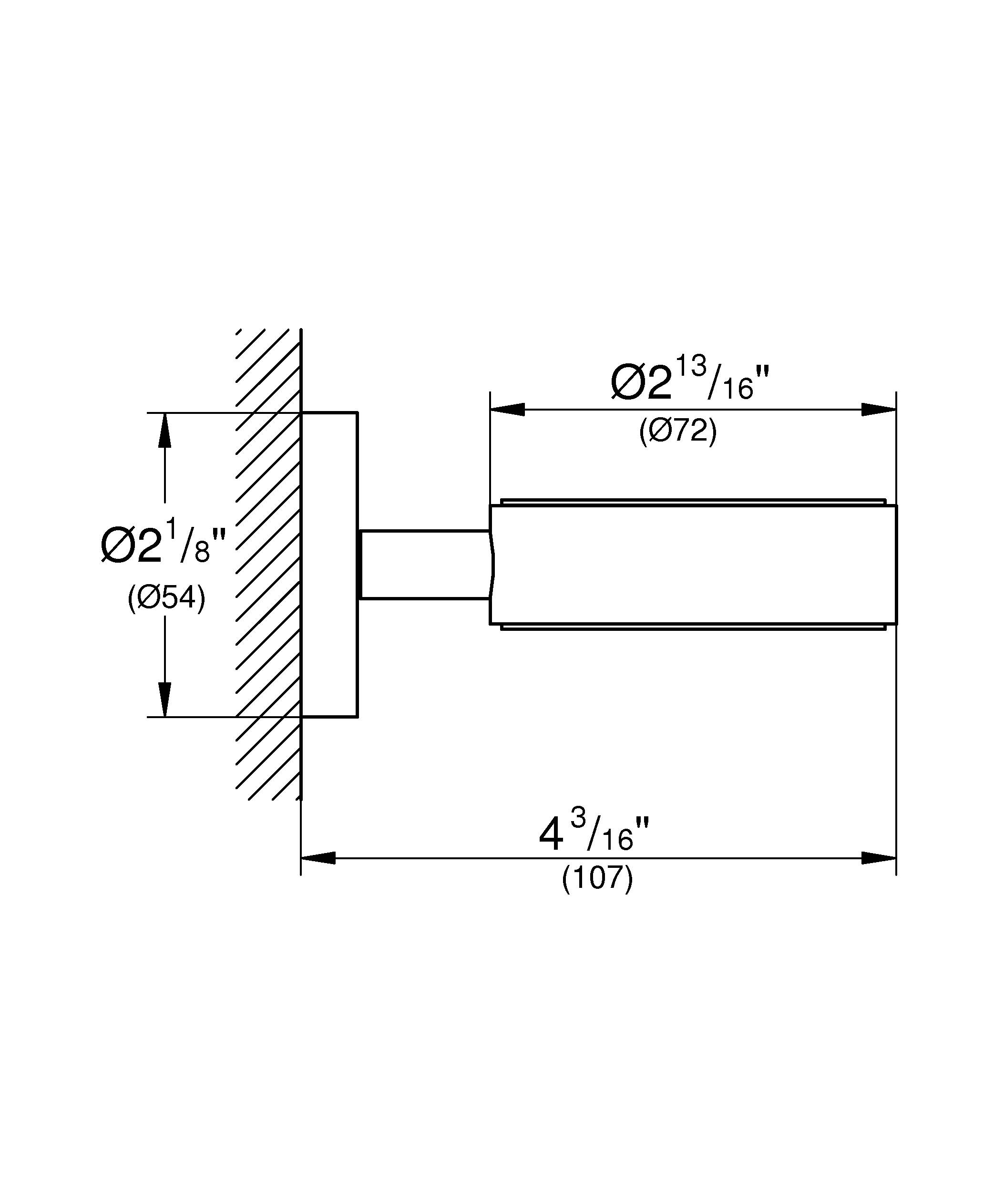 Держатель GROHE Essentials, никель матовый (40369EN1) - Вид №1