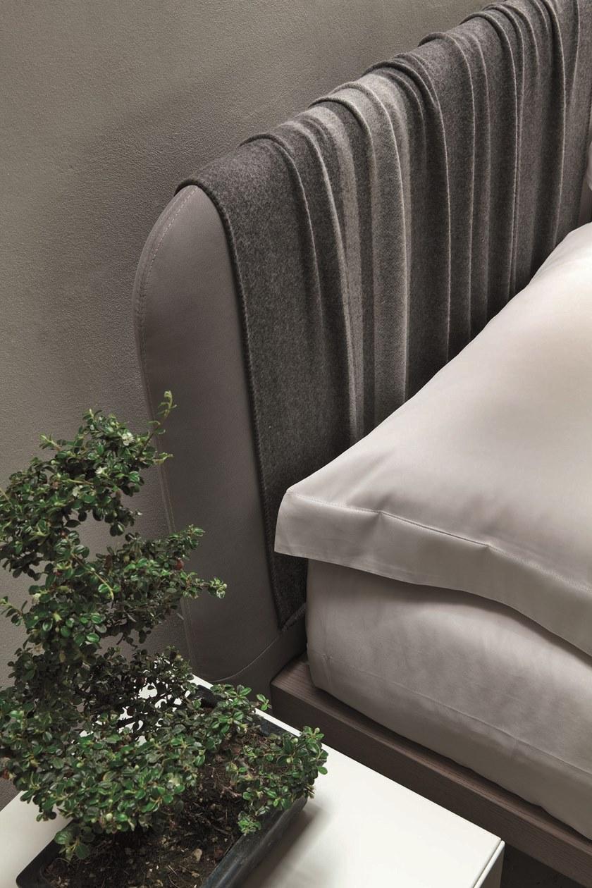 Gruppo Tomasella Двуспальная кровать с мягким изголовьем Plaid sun-id-1436290 - Вид №3