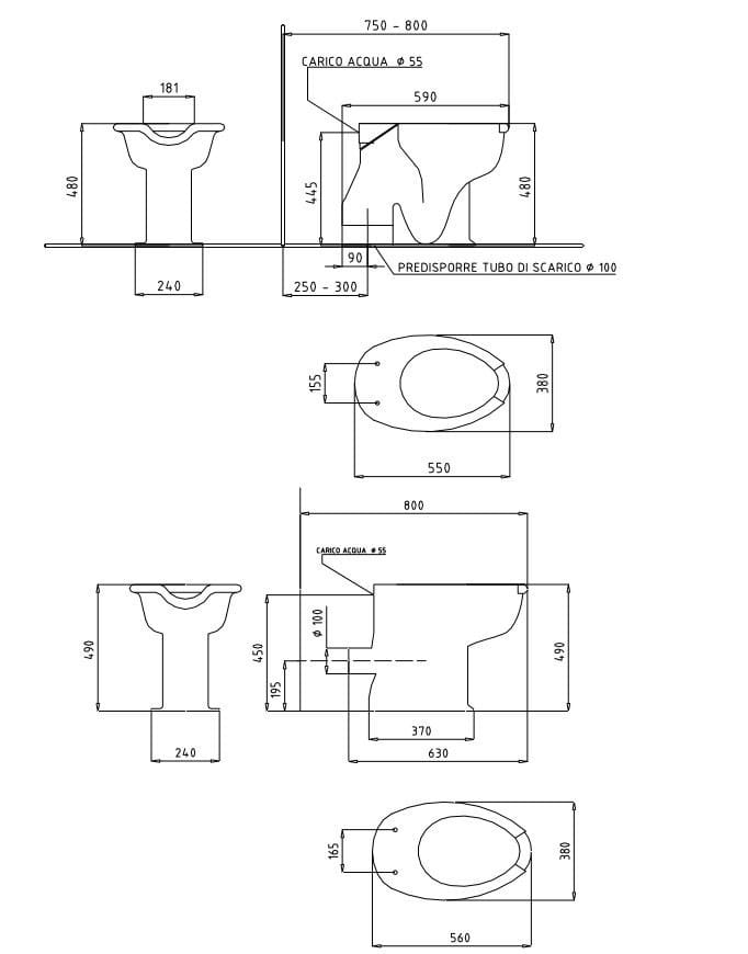 Умывальник из стекла Thermomat Basic ARCH-00092579 - Вид №2