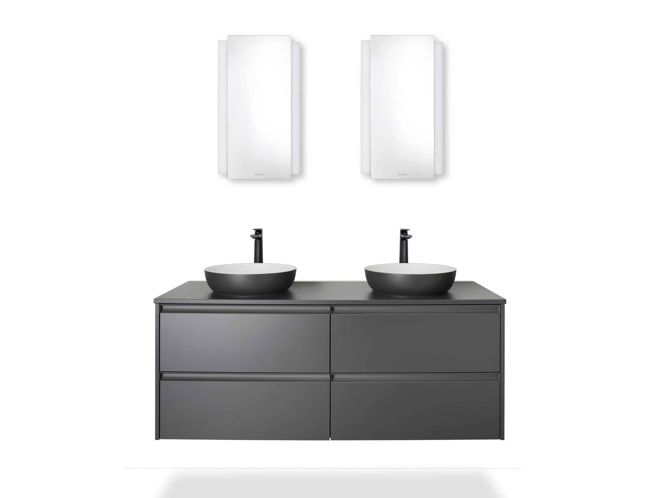 Деревянный подвесной двойной умывальник с ящиками Duravit Sivida ARCH-00085243