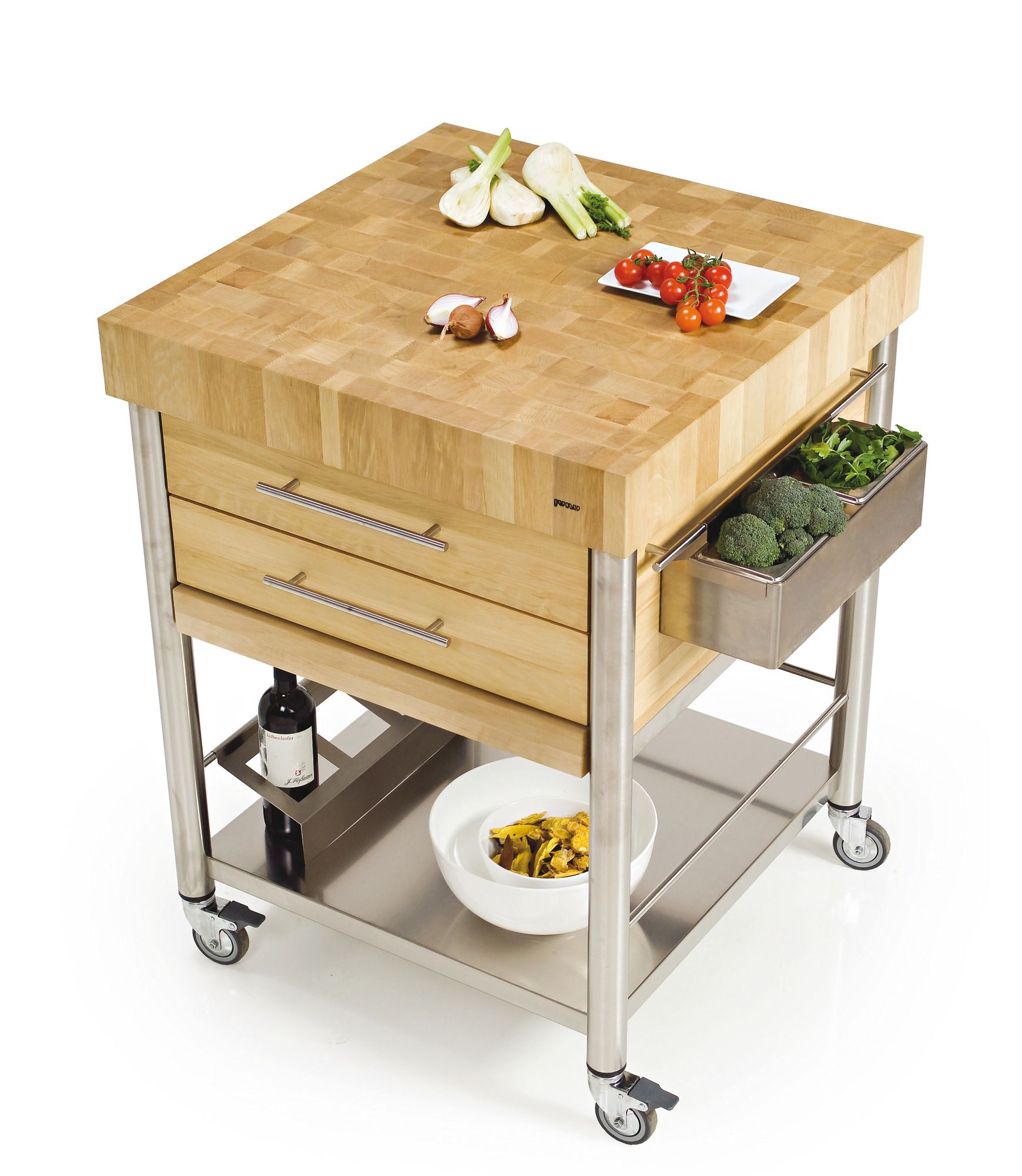 Отдельно стоящий кухонный модуль из нержавеющей стали и дерева JOKODOMUS Auxilium ARCH-00053725 - Вид №3