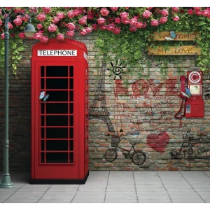 Фотообои «Телефонная будка» 3D флизелиновые 300х270 см L12-976 82912492 STLM-2013967