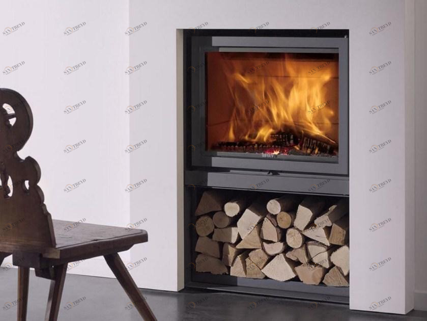 Stûv Настенный дровяной камин с панорамным остеклением Stûv 16 sun-id-1490994