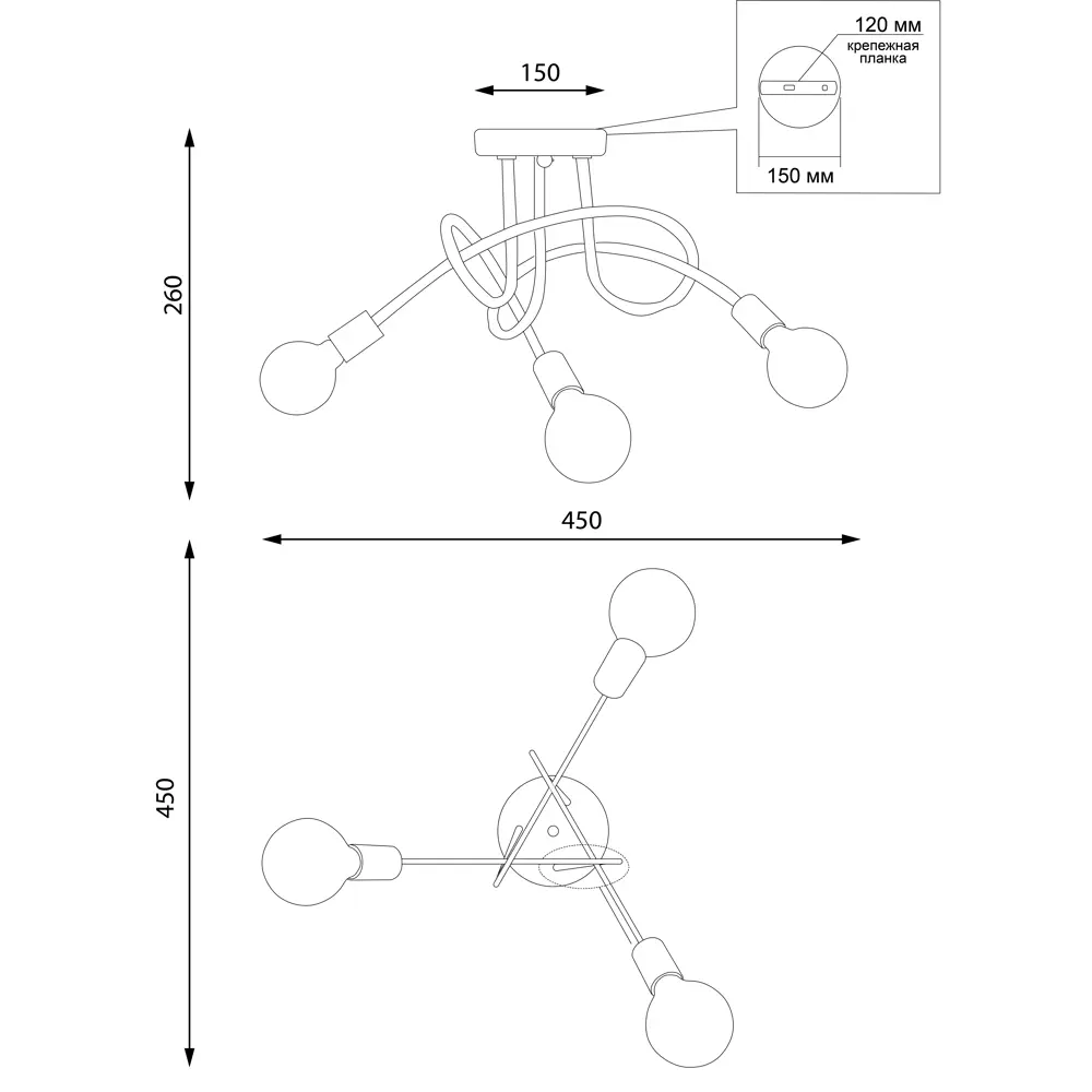 Люстра потолочная РОССВЕТ Гольфстрим - элегантное освещение для современного интерьера 89426688 STLM-1577591 - Вид №14