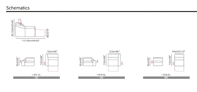 Модульный кожаный диван с электроприводом CAMPO DE' FIORI HALO ARCH-00042998 - Вид №6