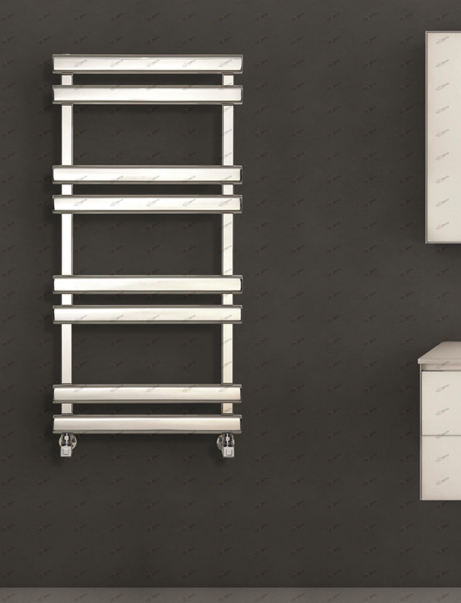 Полотенцесушитель Hammam NEPTUNE Stainless steel  комбинированный; электрический или водяной Сталь 