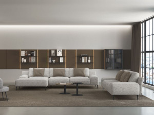 Модульный тканевый диван