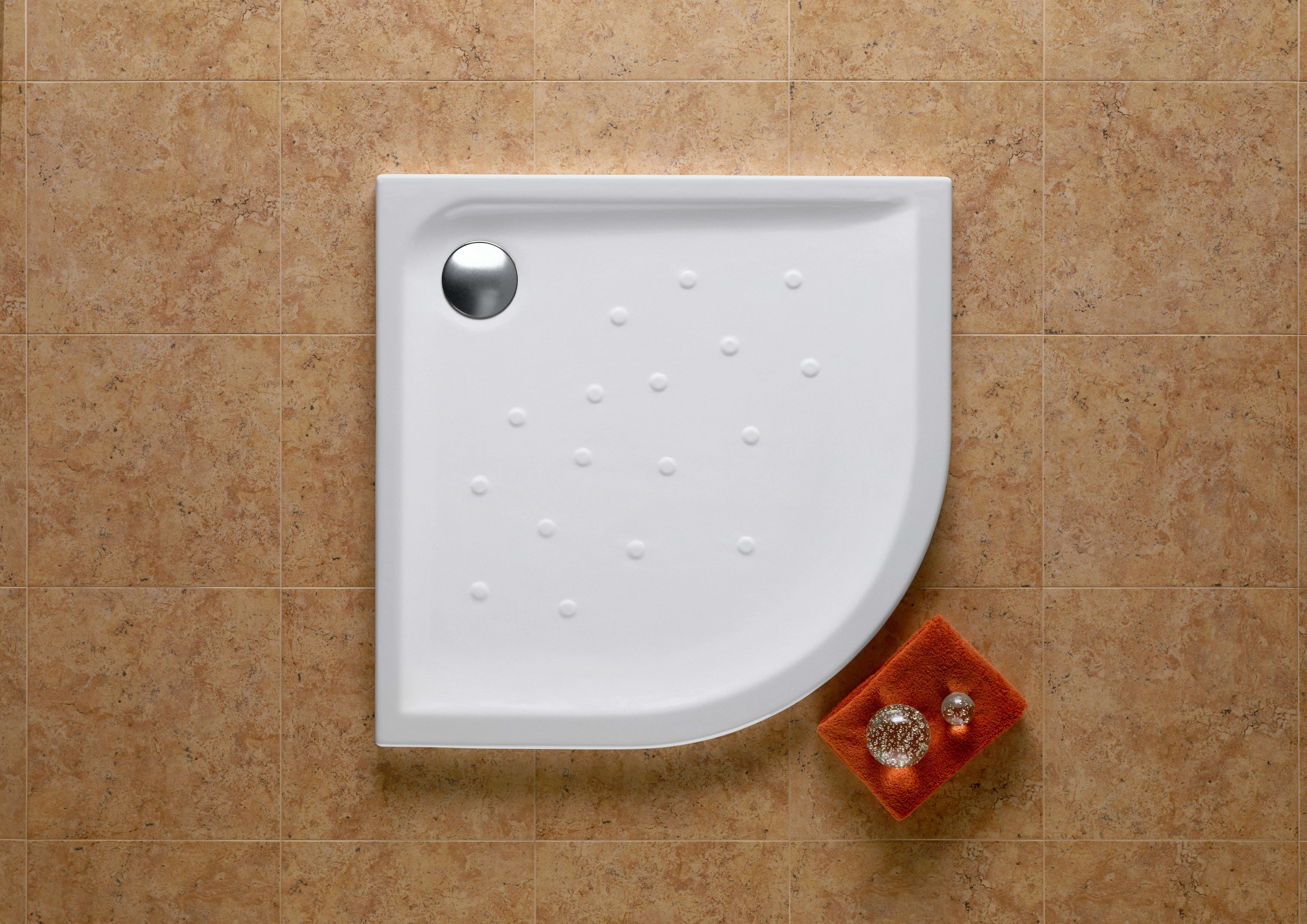 A37450A000 Угловой душевой поддон из фарфора с нескользящим дном ROCA Malta - Вид №1