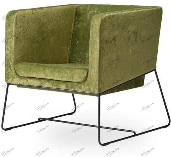 ROSSIN Мягкое кресло-санки с подлокотниками Tonic metal sun-id-1477626