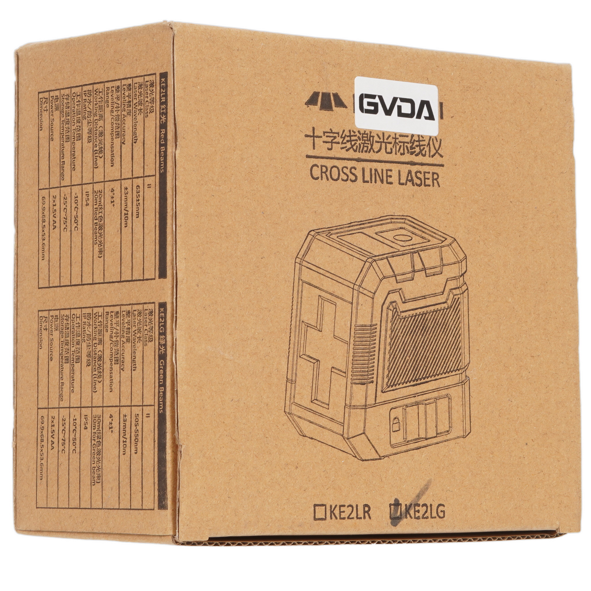 Лазерный уровень GVDA KE2LG 9185594 STDN-0060190 - Вид №7