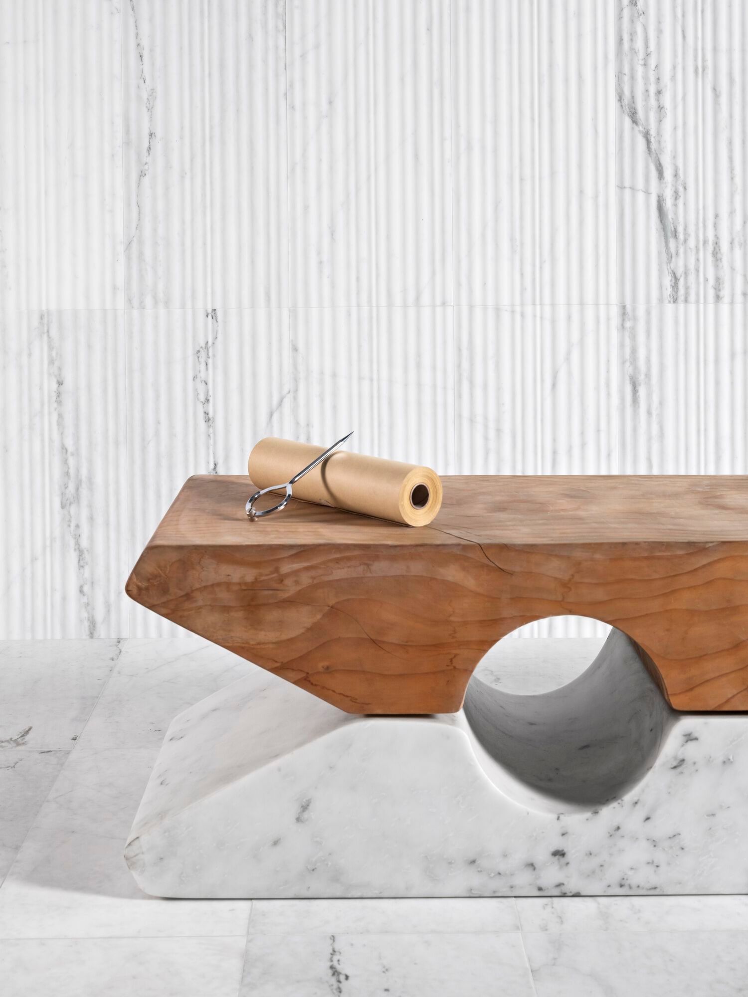 Мраморная скамья LUCE DI CARRARA MOLLETTA ARCH-00002355 - Вид №1