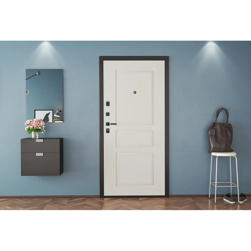 Дверь входная металлическая Классика 88x205 см правая белый DOORHAN STLM-2003652 - Вид №7