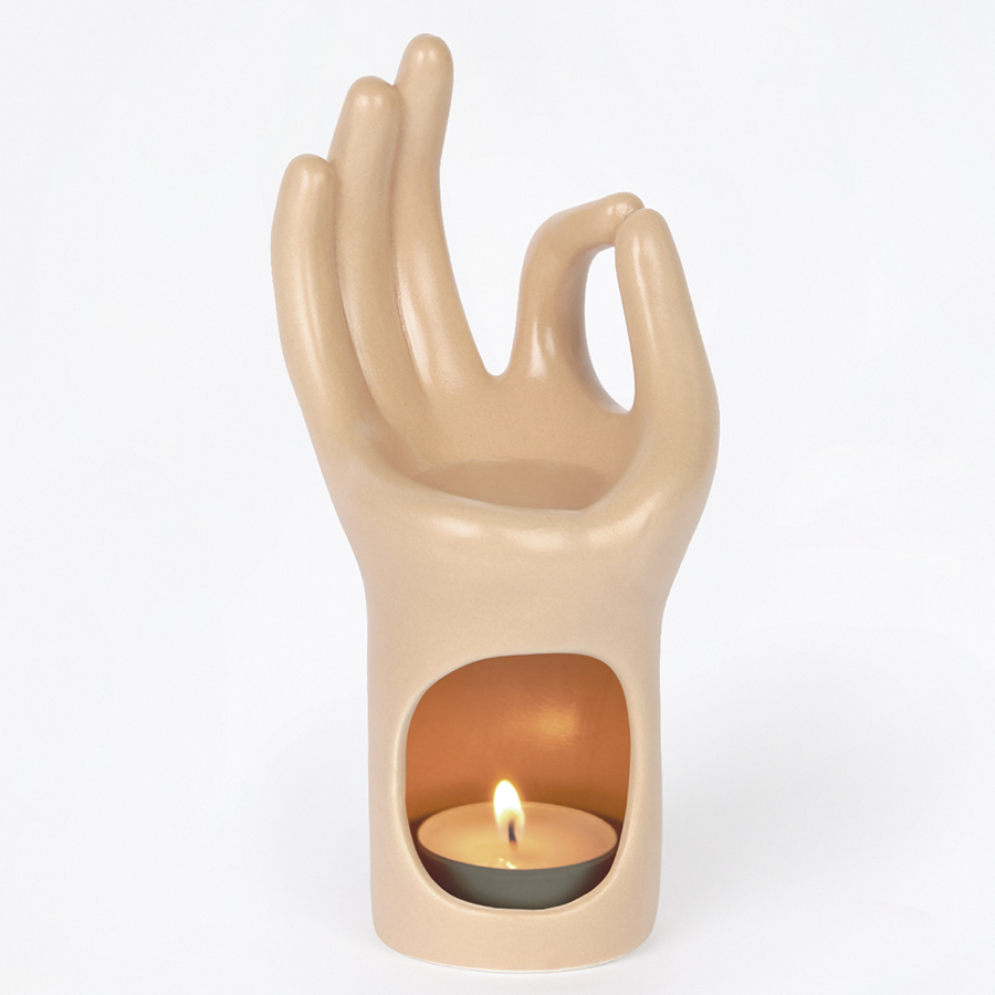 DYOMMEDHA Подсвечник om meditation hand Doiy  - Вид №2