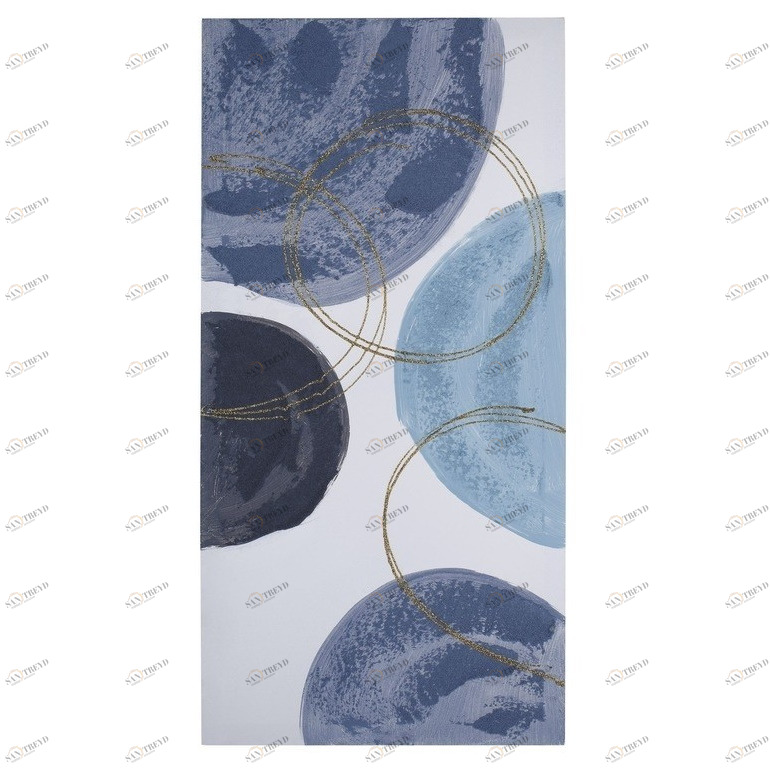 Картина на холсте сине-голубая с глиттером 30х60 см Tomas Stern TOMAS STERN  00-3872637 Голубой;синий;разноцветный 