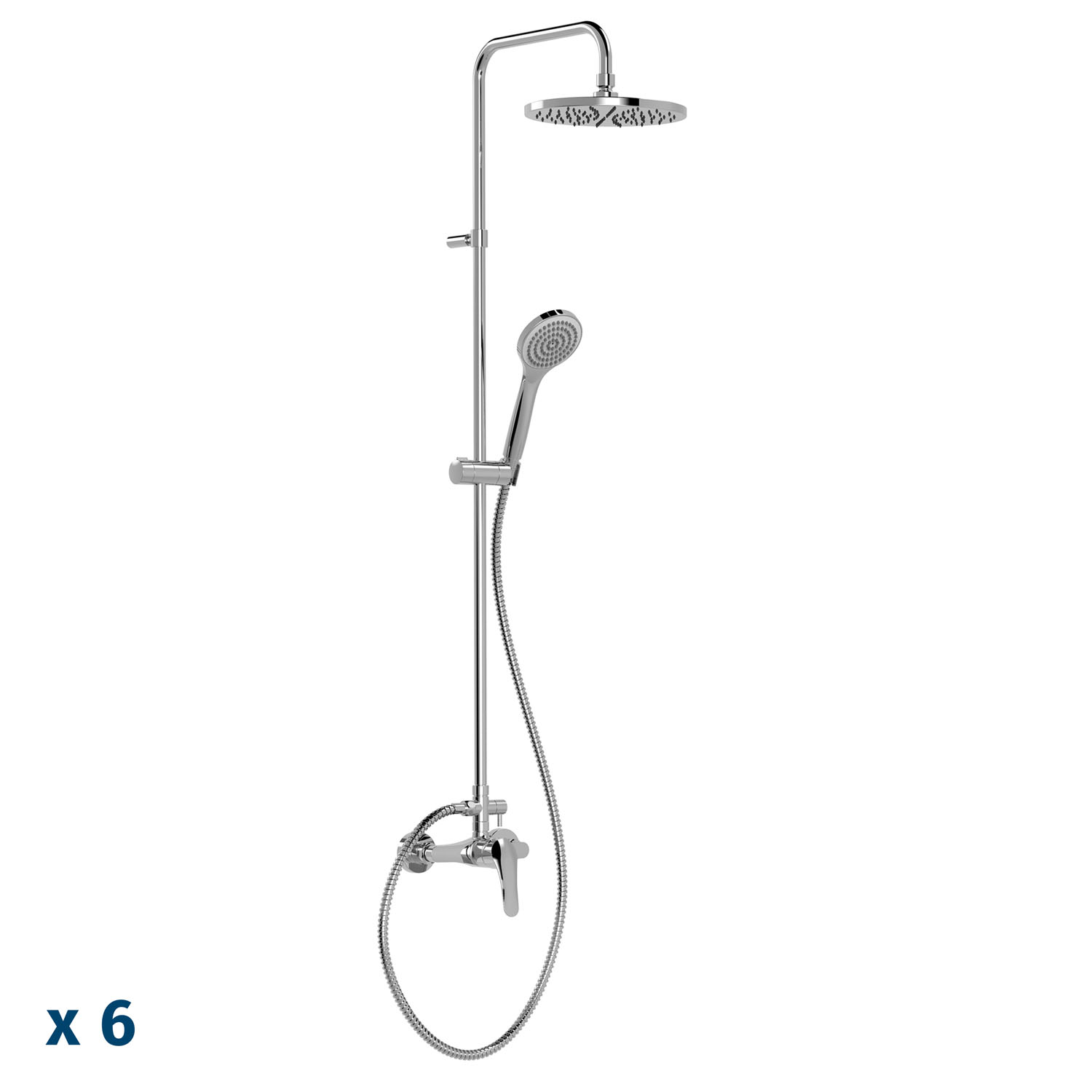 ОСНОВАНИЕ ПЛЮС 2-полосный настенный смеситель для душа с одной ручкой -21619110P TRES Base