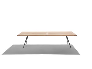 Прямоугольный садовый стол в ироко