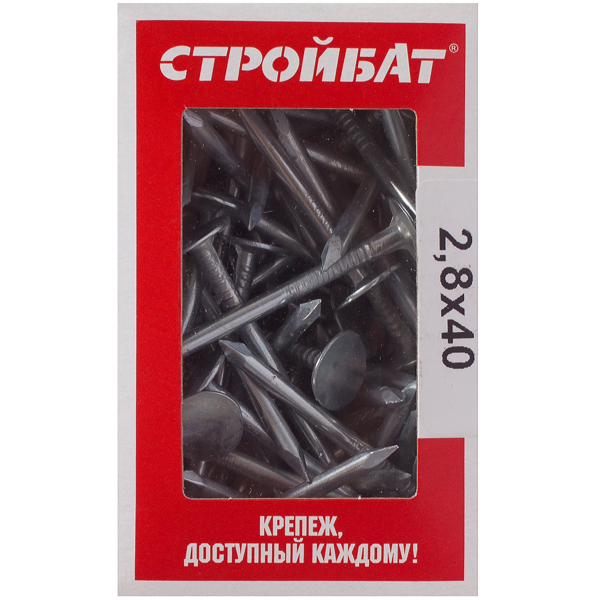 10060402 Гвозди толевые евро 2.8х40 мм, 0.2 кг Santreyd  - Вид №2