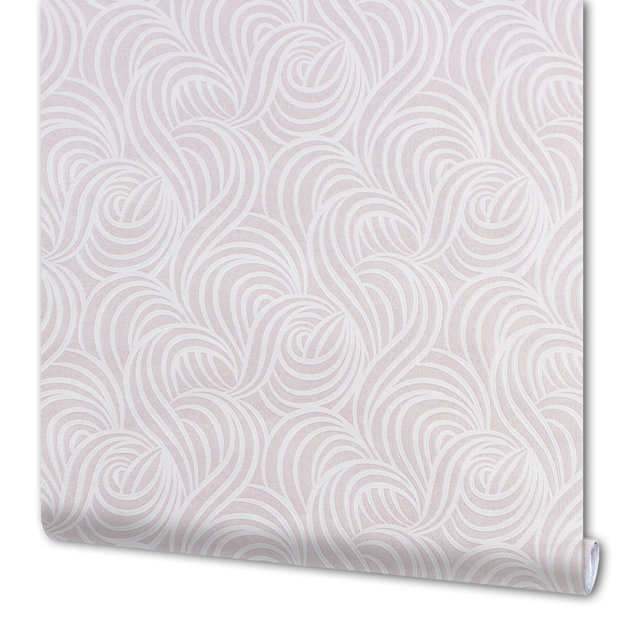 82045419 Обои бумажные розовые 0.53 м 227-03 Д13 Волны Santreyd 