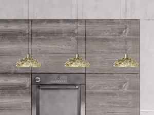 Стеклянный подвесной светильник