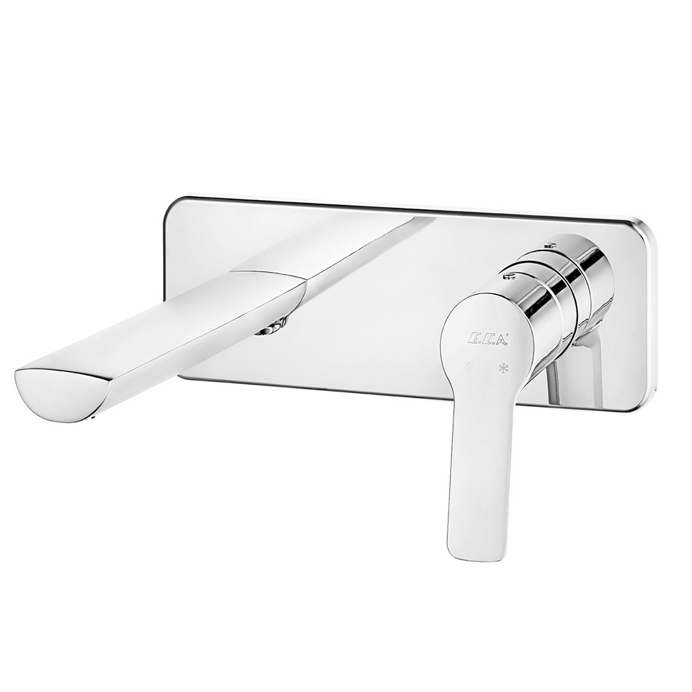 102167606st-k  Смеситель для скрытого монтажа для раковины Luna, монтируемый на поверхность - одинарная розетка - экономия воды Eca 