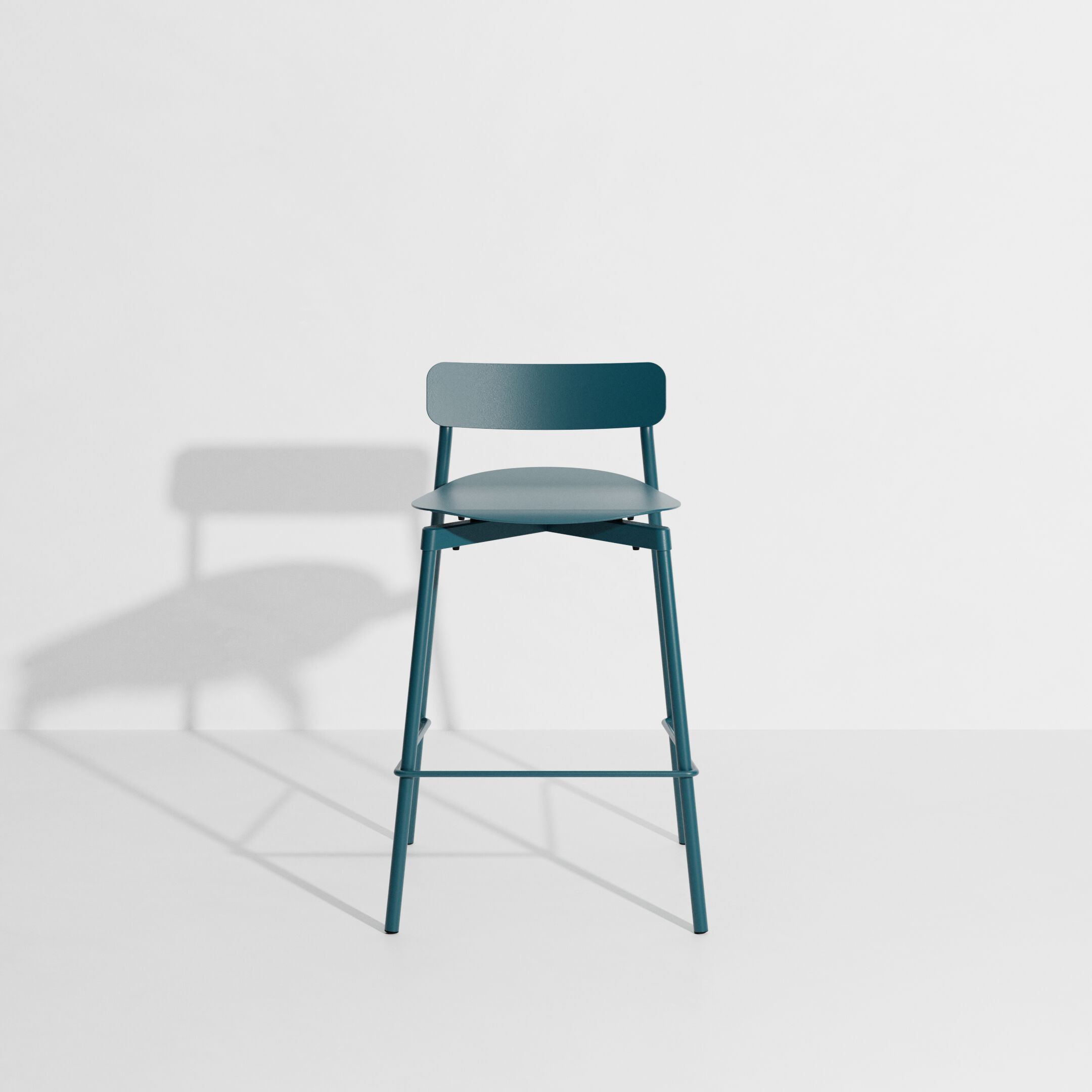 Высокий штабелируемый алюминиевый стул с порошковым покрытием с подставкой для ног Petite Friture Fromme ARCH-00091817 - Вид №64